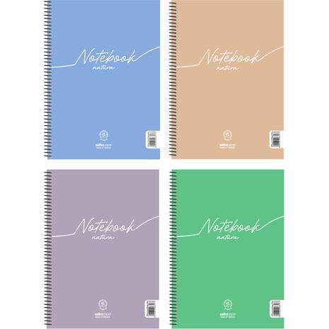 Τετράδιο σπιράλ Salko Notebook Natura 3 Θεμάτων 21x29cm 180 σελίδες σε διάφορα χρώματα (6388) - Ανακάλυψε Τετράδια σχολικά για μαθητές και φοιτητές, για το γραφείο ή το σπίτι με εντυπωσιακά εξώφυλλα για να κερδίσεις τις εντυπώσεις.